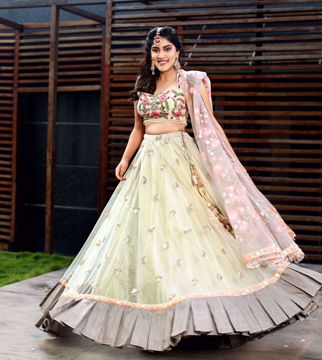 Picture of Lehenga completely embroidery bridal wear