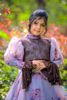 Picture of Organza Indo western kids lehenga and floral dupatta worked blouse