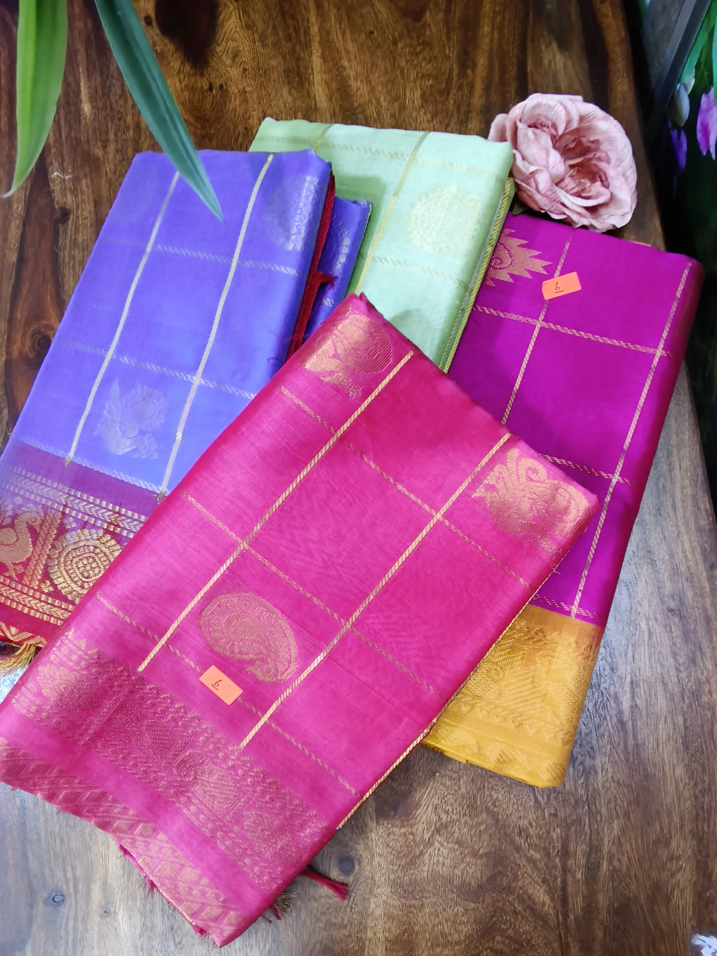 Kanchi silk cotton Sardha sarees by Meenu