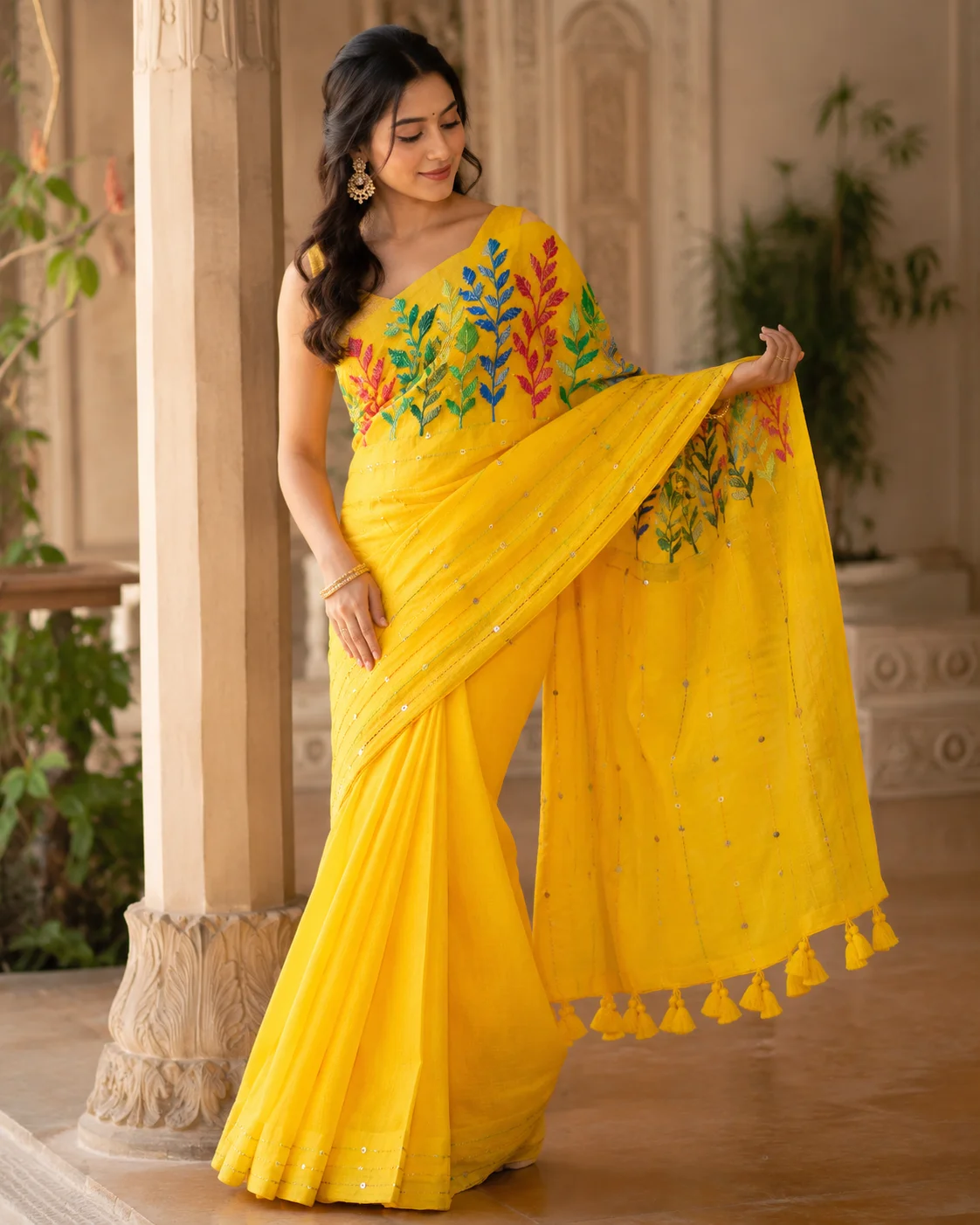✨ Chikku Hand Embroidery Saree ✨