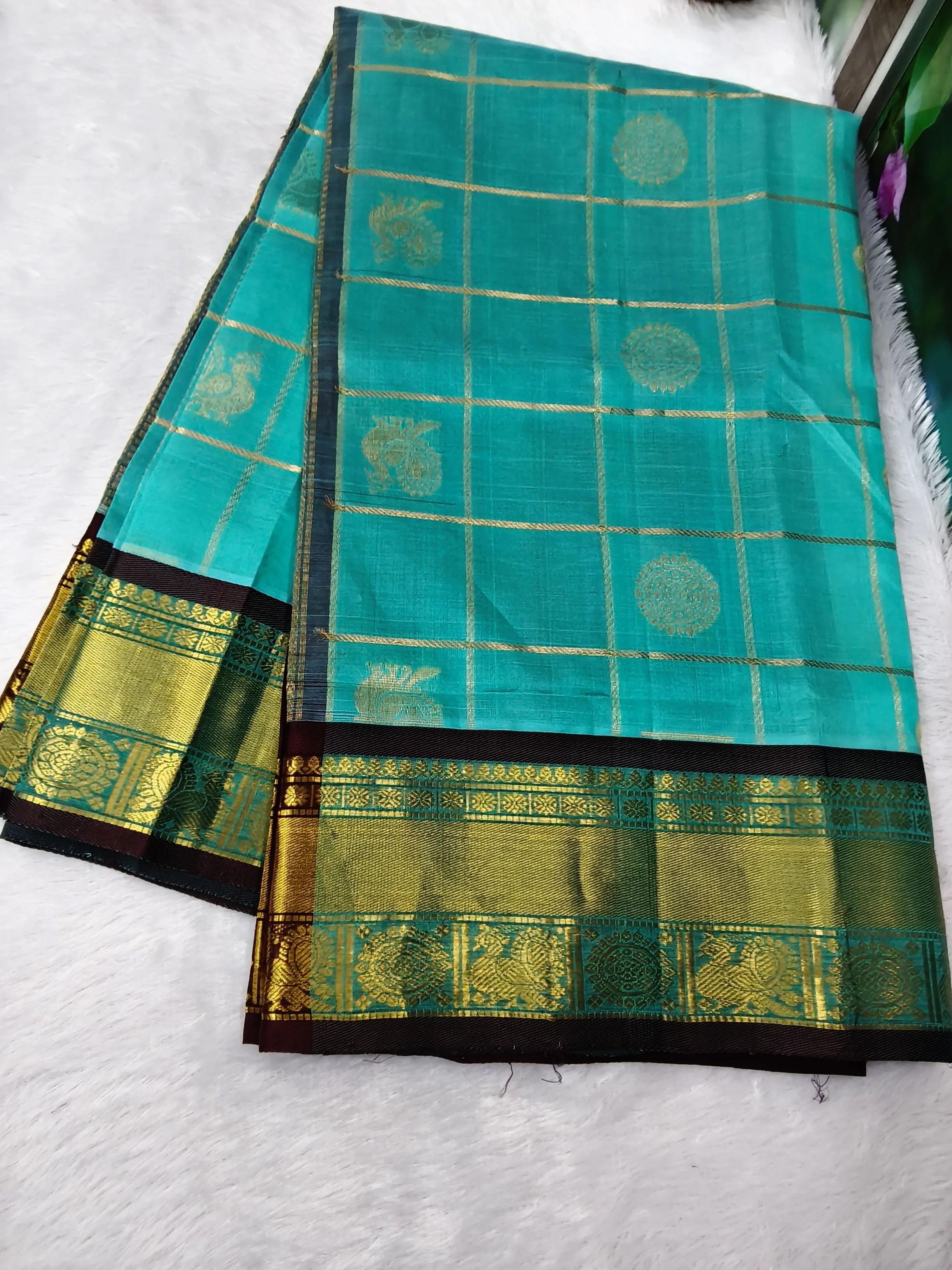 Vintage Mill Chakram Kanchi Silk Cotton Saree