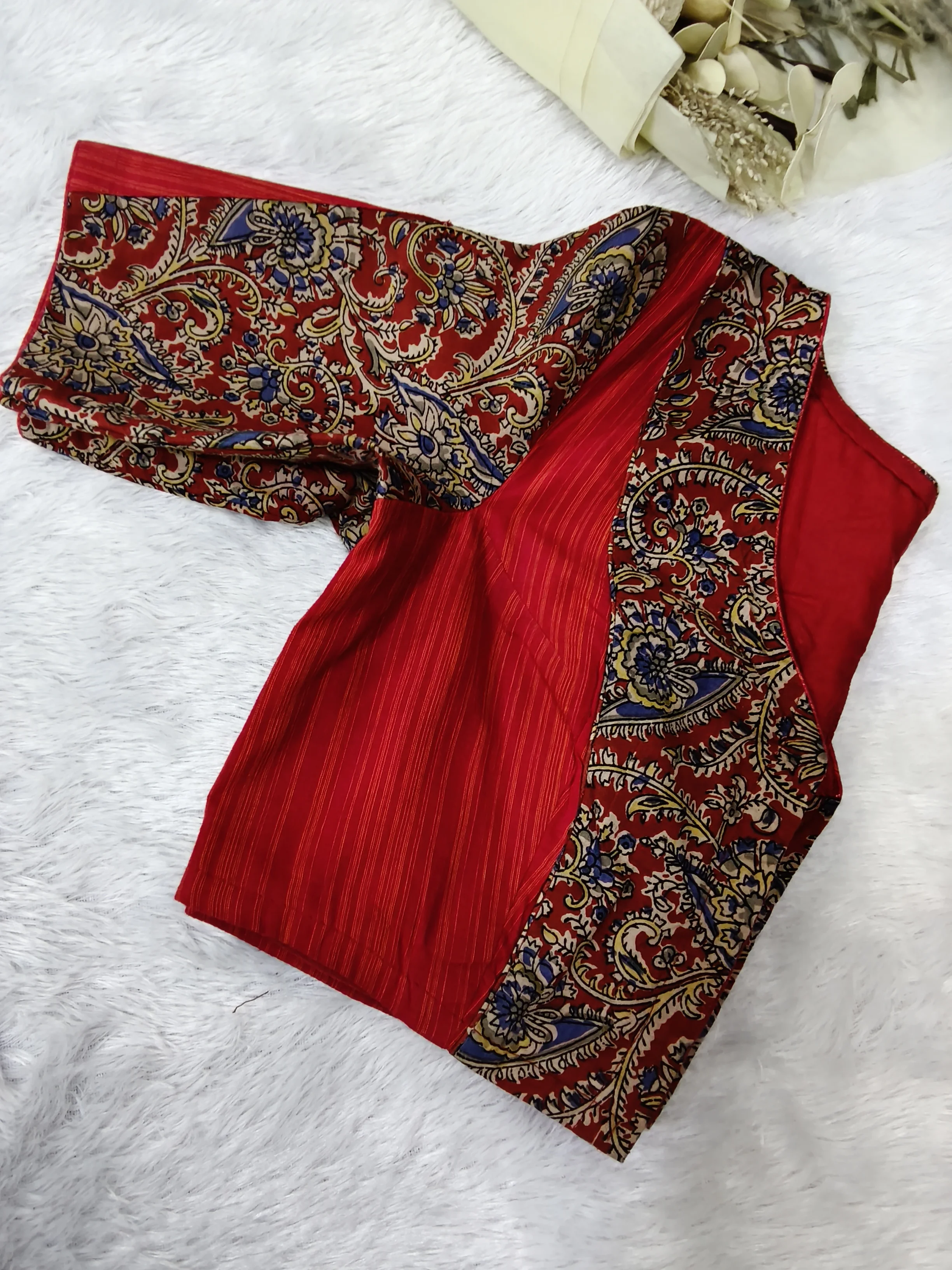Kumari Kalamkari Patchwork Blouse