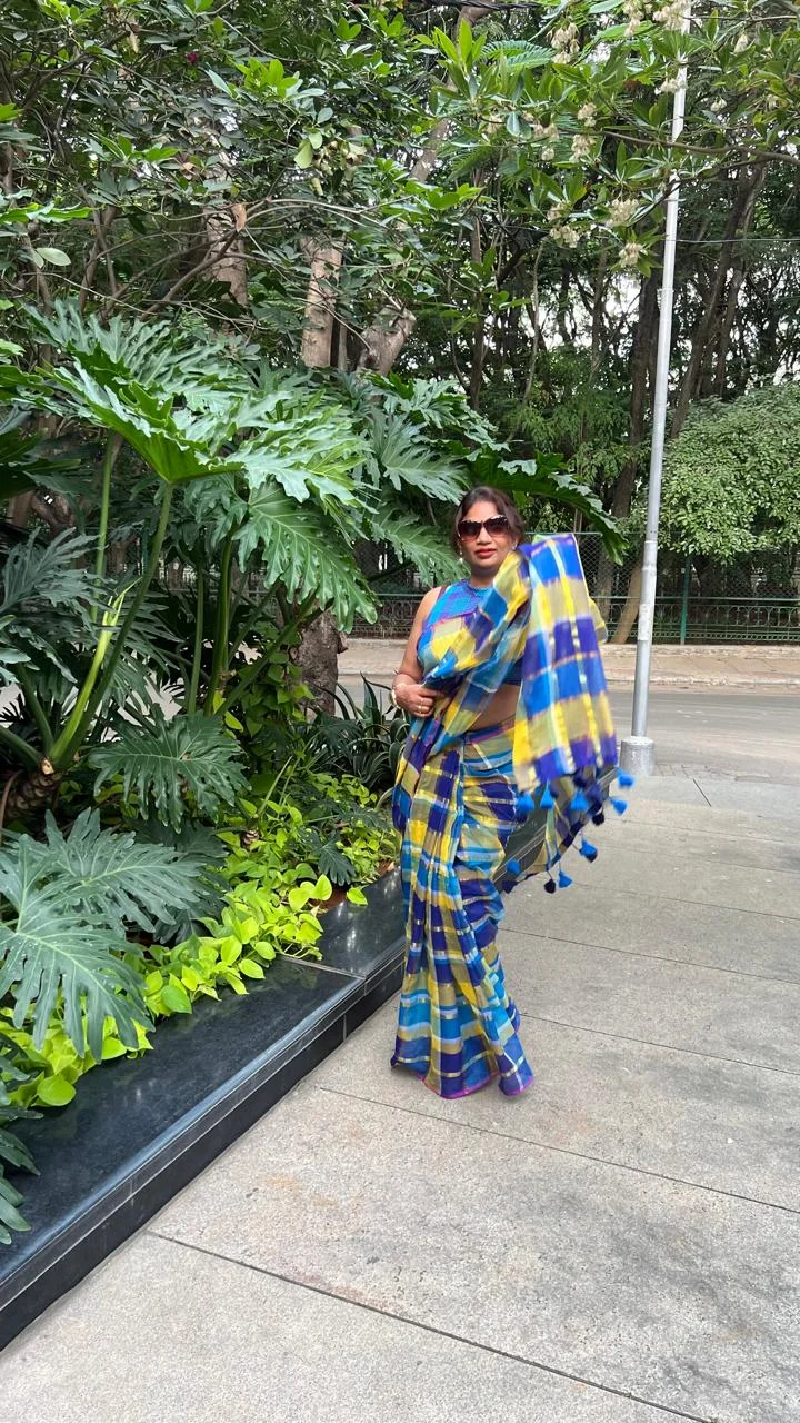 Premium Madras Kattam Mul Cotton Saree